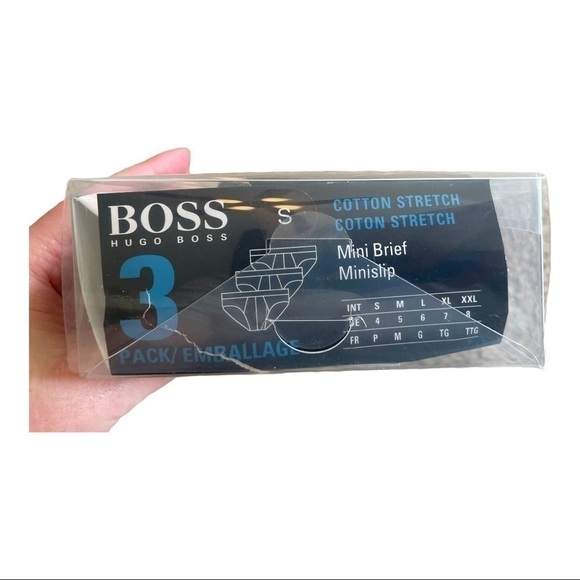 Boss By Hugo Boss 3 Pack Black Mini Brief - Picture 2 of 6